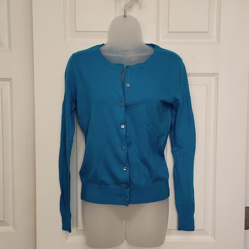 Banana Republic Lightweight Cardigan, Linen/Cotton Blend, Small